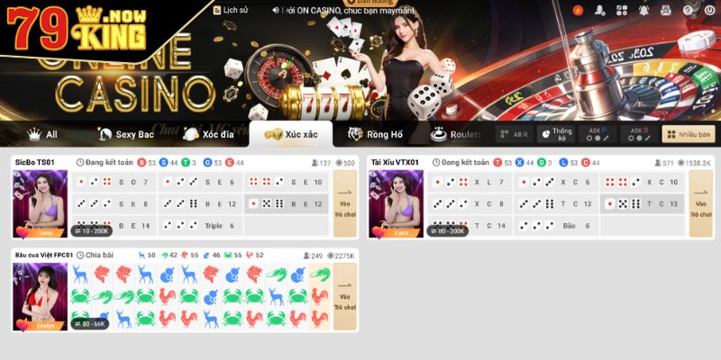 Tài Xỉu 79King Trực Tuyến Đẳng Cấp Cho Người Đam Mê 1 Khám phá sơ bộ về sản phẩm tài xỉu 79King