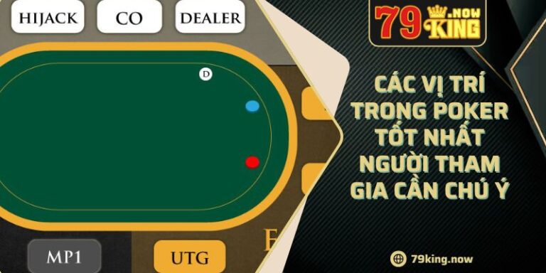 Các Vị Trí Trong Poker Tốt Nhất Người Tham Gia Cần Chú Ý 5 Các Vị Trí Trong Poker Tốt Nhất Người Tham Gia Cần Chú Ý